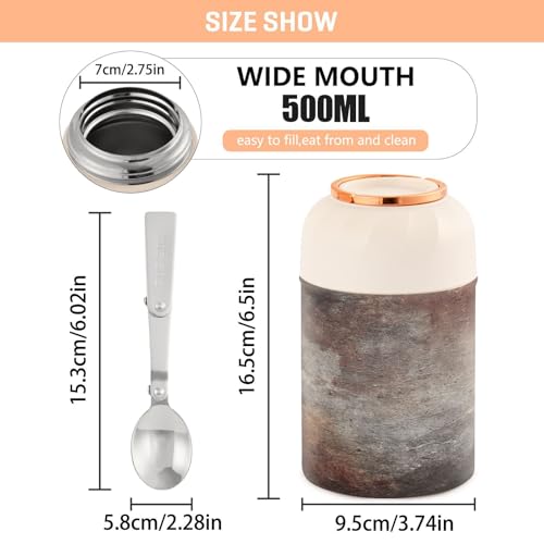 Termo para comida de 500 ml que evita el microondas y mantiene el almuerzo caliente 4