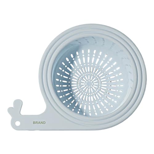 Xistuoz Cesta de drenaje para fregadero de cocina, colador seguro para fregadero de drenaje rápido, filtro portátil para fregadero de cocina para lavar frutas y utensilios de cocina