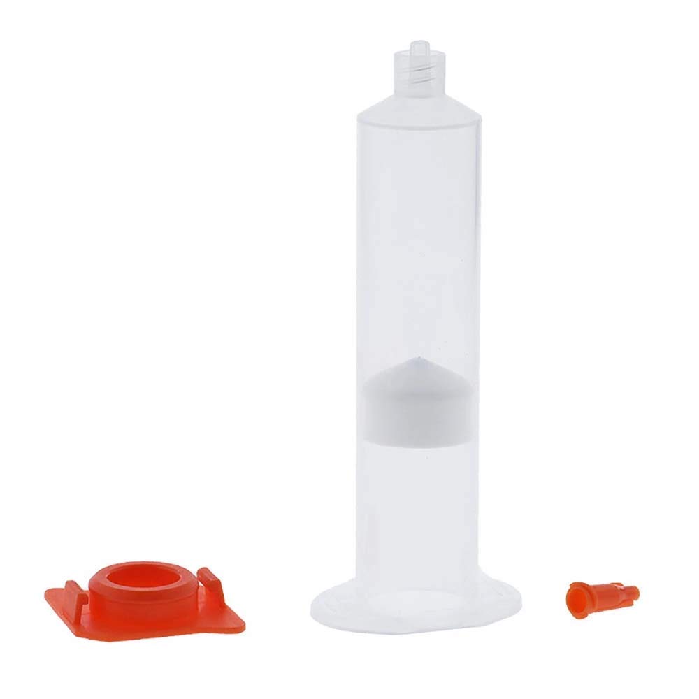 280 Sets 55Cc 55Ml Clear Air Pneumatic Syringe Luer Lock Tip Glue Dispensing Barrel With Piston/Stopper/End Cover