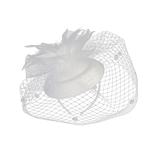 Bandeau de mariage tulle et plumes pour séances photos de fête