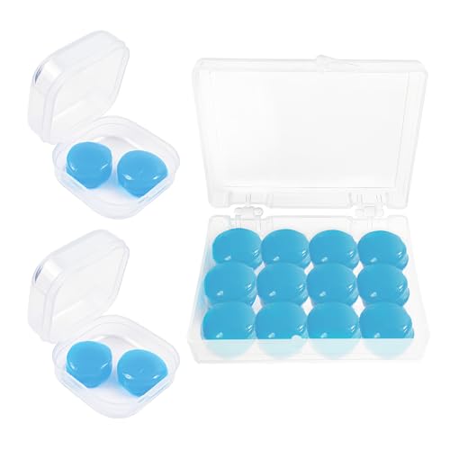 8 Paar Ohrstöpsel zum Schlafen, Wiederverwendbar und Geräuschunterdrückend Ohrstöpse, Softe Silikon Ohrenstöpsel, Individuell Formbar Ohrstöpse zum Schlafen, Reisen, Lernen, Geräpschreduzierung