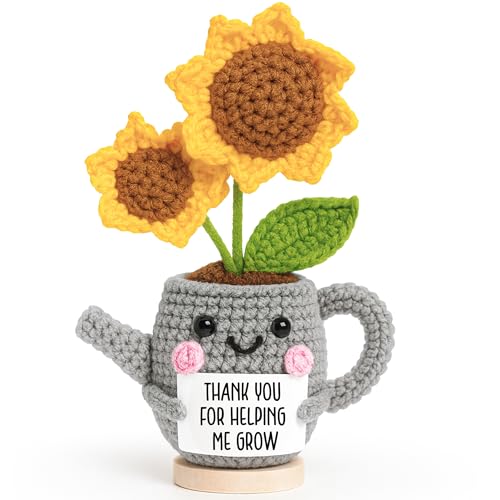 Crochet Sunflower With Heartfelt Card
