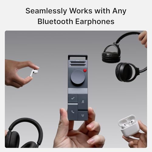 Image of HiDock P1 AI Voice Recorder Work with Bluetooth Earbuds: BlueCatch Tech Smart Voice Recorder with Playback AI Transcriber Summarize for Lectures Meeting Notes Voice Activated Recorder 64GB(Star White)