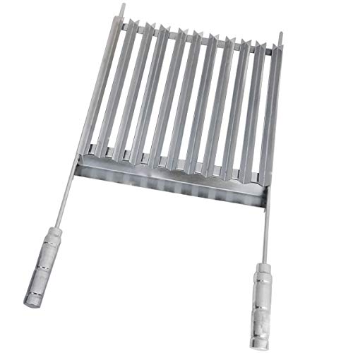 Qualinox, 770419, Grelha Profissional Para Churrasco em com Coletor Gordura, cor Inox, Aço