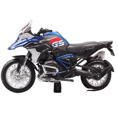 Véhicule aventure R1200GS moto miniature 1:18 vélo de randonnée moulé bleu