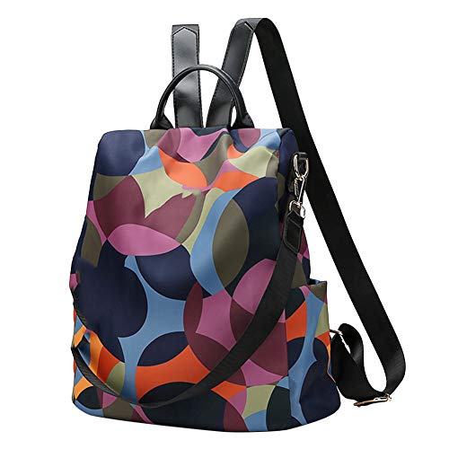 Grizack Mochila Retro Multifuncional Fresca Mochila de Nylon de Gran Capacidad para Mujeres Compras de Viaje