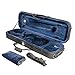 MI&VI NF-3001 Light Hard Violin Case 4/4 (Full Size) with Adjustable Straps | Velvet Plush Cushion | High-Density Foam | Hygrometer | Sheet Pocket (Black)