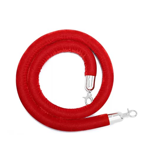 Cordón de poste de conserje con hebilla dorada para control de accesos en teatros y museos