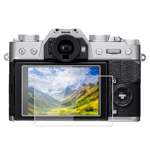 kinokoo Película de vidrio templado para Fuji X-T30 III/X-T30/X-T20/X-T10/X-E3/X-A2/X30/XF10 Crystal Clear Film Protector de pantalla Fujifilm X-T30 sin burbujas/antiarañazos (paquete de 2)