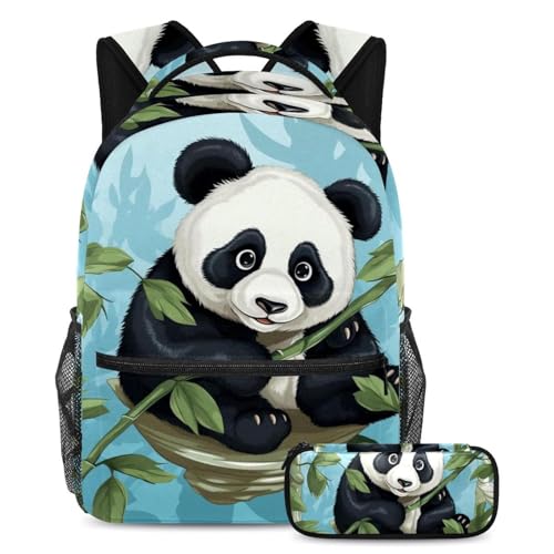 Sac à dos Happy Panda G 2 pièces pour donner le sourire aux garçons et filles à la rentrée