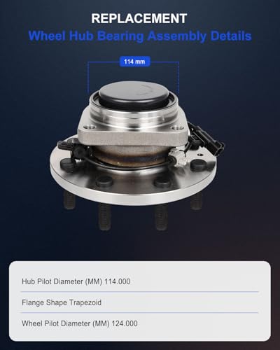Image of ECCPP Front 2PC Wheel Hub s for Chevrolet Silverado 2500 Hd 2011-2016 2WD | Dual Rear Wheel Only for Chevrolet Silverado 3500 Hd 2011-2019 2WD W /ABS 515147 x2