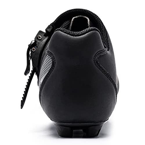 Fenlern MTB Schuhe Herren Harte Sohle Fahrradschuhe Mountainbike Schuhe Radschuhe 2 Loch Cleat System mit Schnalle - Image 4