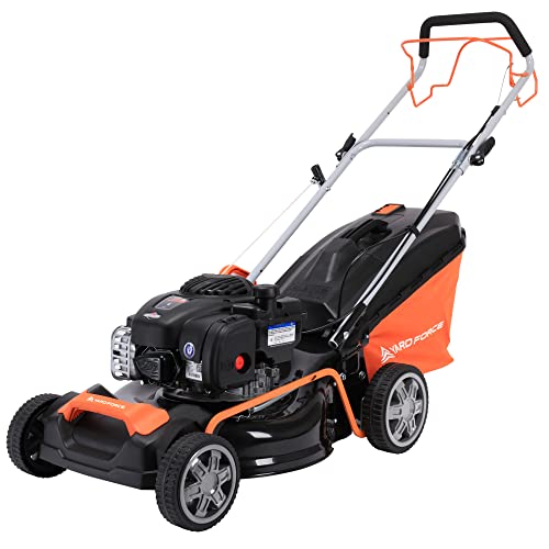 Yard Force - Tondeuse à Gazon Thermique autopropulsée- 46cm avec Moteur à Essence Briggs & Stratton 450E Series GM B46CK