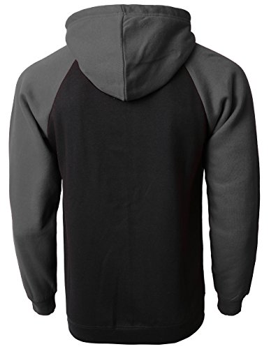 Ma Croix Essentials Premium Mens Heavyweight Raglan Pullover Hoodie Long Sleeve Contrast Sweatshirts4