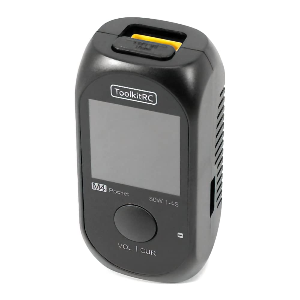 ToolkitRC M4 Pocket 80W 5A 1-4S Compact Balance Charger w/ Built-in USB-C Input/Output
