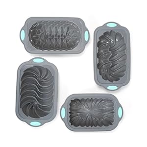 JOFUUM 4-teiliges Antihaftbeschichtetes Brotbackform-Set