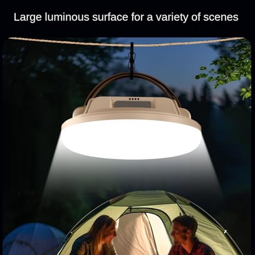 Lampe de poche solaire camping LED rechargeable éclairage extérieur toit - 5