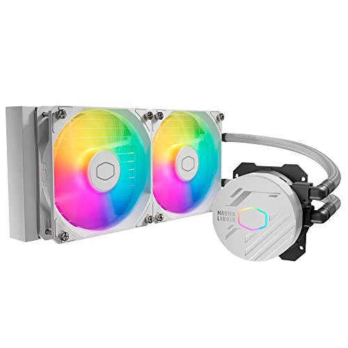 Cooler Master ML240L Core ARGB CPU Liquid Cooler White Support