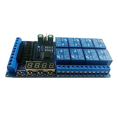 Carte relais 8 canaux DC 12V mini PLC temporisé pour automatisme