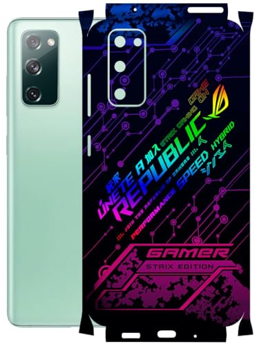 Image of AtOdds - Full Body Back Screen Guard Protector Film - Lamination Wrap Skin Sticker Compatible with Samsung Galaxy S20 FE | Scratchproof Matte Finish (Gamer)