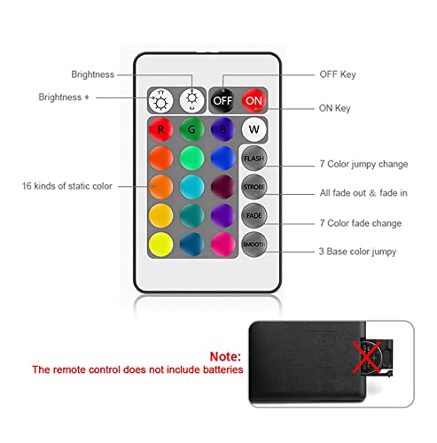 Controlador Bluetooth RGB 24 teclas para tira LED miniatura 2
