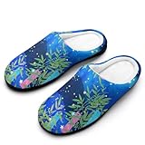 [NBKING] スリッパ 七夕の祈り ルームシューズ 室内 来客用 防寒 暖かい 滑り止め 部屋履き 男女兼用 オフィス トイレ カップル 軽量 自宅用 職場 オールシーズン用 13-14（46-47）