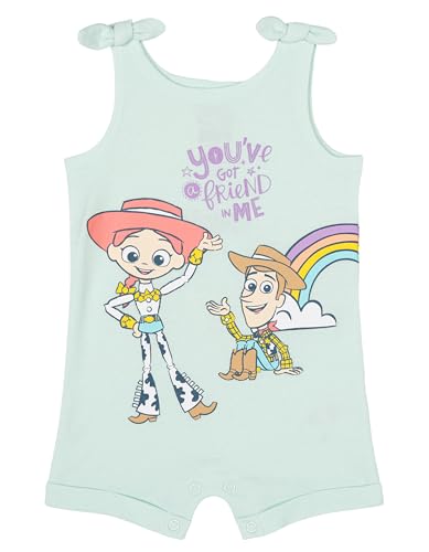 Disney Toy Story Toddler Girls Romper and Headband Outfit Set Toy Story Green 4T - image 2