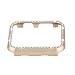 Fashion Metal Case with Bling Crystal Diamonds Plate Protective Cover Ultra Thin Bumper Compatible for Watch 38mm/42mm Series 1/2/3（Best 3D Bling Gift for Your iWatch (Gold, 38 mm)