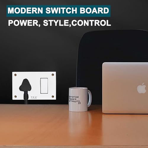 Image of Combined Box 16Amp with Universal Socket, Master Switch & Safety Shutter- 240V Power Utility Box for Home, Office, Appliances- Without Wire, 6 Month Warranty(SHUTTER CONBINED BOX)