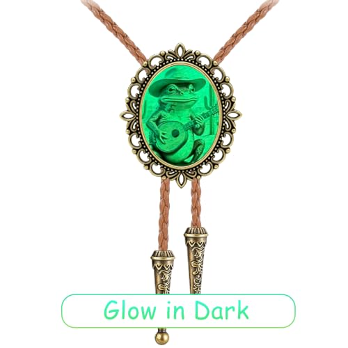 Image of Jeilwiy Bolo Tie for Men Western Cowboy Gothic Bolo Tie Necklace Halloween