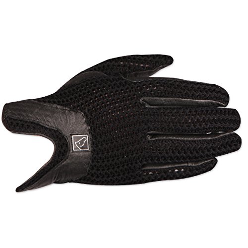 SSG Lycrochet Horseshoe Back Glove - Black - 8