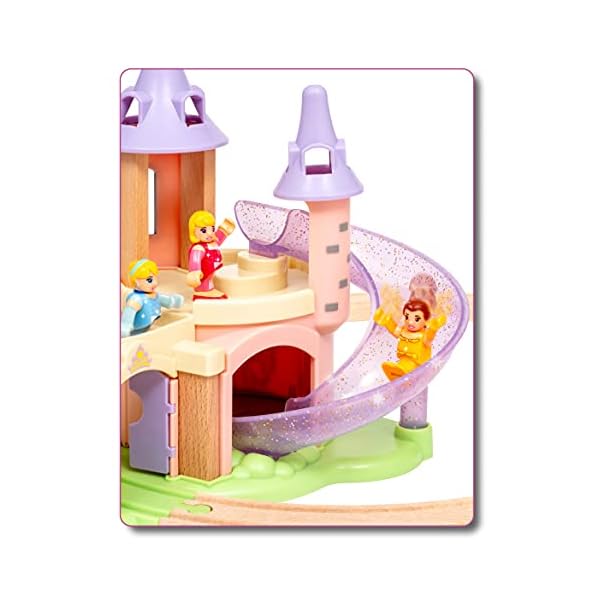 BRIO Disney Princess 33312 Traumschloss Eisenbahn-Set - Märchenhafte Ergänzung Holzeisenbahn - Empfohlen ab 3 Jahren – Bild 8
