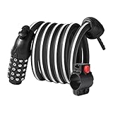 Contraseña de 5 dígitos: este candado para bicicleta tiene una contraseña de 5 dígitos, que puede organizar 100.000 combinaciones de contraseñas, lo que es más seguro que otros candados de 4 dígitos.
