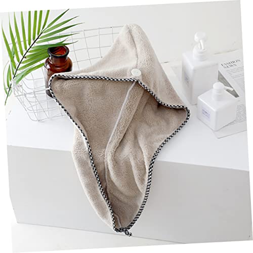 Beaupretty 8 Peças Chapéu De Cabelo Seco De Lã Coral Bandana De Chuveiro Toalhas De Cabelo Para Mulh