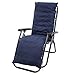 Produktbild Sonnenliege Auflage 170x45cm Liegenauflage mit Bezug Pflegeleicht, Gartenliege Auflage rutschfest mit Streifen für Reise Urlaub, für Patio Balkon Terrasse Garten (1pc, Blau)