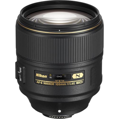 Nikon AF-S Nikkor 105 mm 1:1,4E ED Kamera-Objektive schwarz