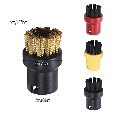 Dampfreiniger Zubehör Düse Rundbürsten Bürste Dampfreinigungsbürste Schlitz DüSen DüSen BüRsten Austauschbar Dampfreiniger Zubehör für Dampfreiniger SC1 SC2 SC3 SC4 SC5 SC6 SC7, 8 Stück
