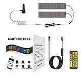 GlowPanel X – Programmable Car LED Display with Smart Remote Control, Glow Panel X LED Display, Trylightride Car Eyes, Lightride Devil Eyes, Devil Led Eyes Light for Cars (Dual Screen 60CM)
