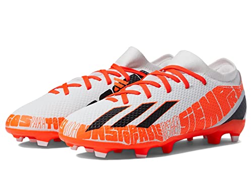 adidas X Speedportal Messi.3 Firm Ground Soccer Shoe, FTWR White/Core Black/Solar Red, 4 US Unisex Big Kid2
