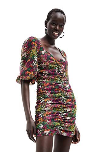 Desigual Vest_Lara, 9019 Tutti Fruti Vestido Informal, Material de Acabados, S para Mujer