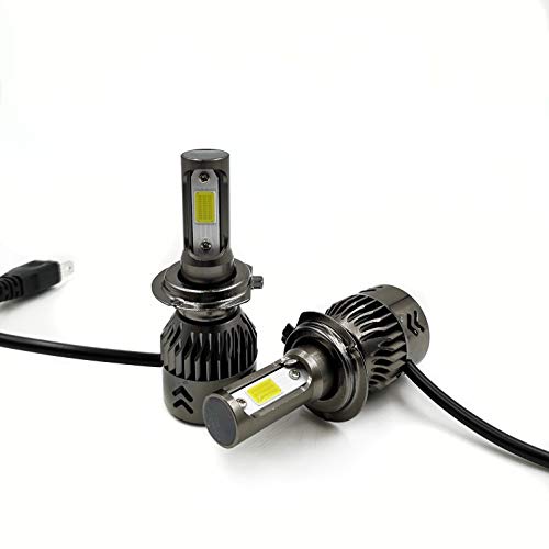 FANTELI H7 4300K Warm White LED Headlight Bulbs All-in-One Conversion Kit - 72W 8000LM High Beam/Low Beam/Fog Lights Extremely Bright