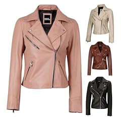 Pink Womens Leather Jacket