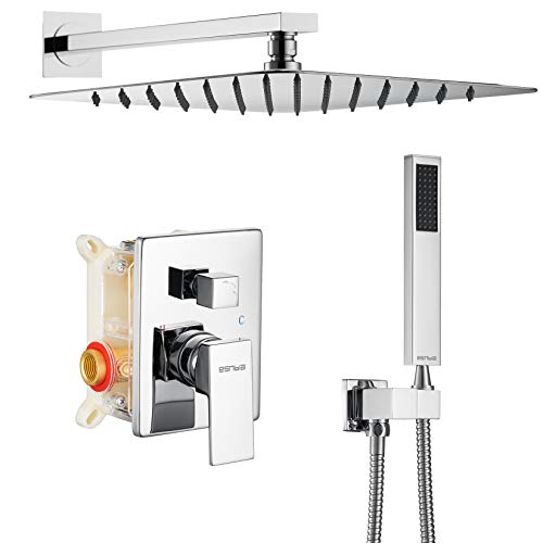 ESNBIA Chrome Shower System, Bathro…