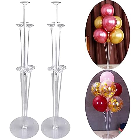Table Balloon Stand Kit Table Decorations Balloons Tree Stand Base Table Desktop For Birthday, Baby Shower, Wedding, Graduation, Party Decorations - 2 Set Cover