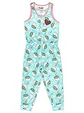 LEGO Star Wars Girls Grogu Baby Yoda Tanktop Unionsuit Pajamas With Flip Sequins, Turquoise