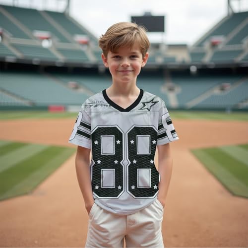 Image of Girls Boy Jersey Shirt Kids Y2k Baggy Tshirt 88 Graphic Tees