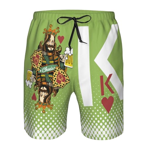 Hearts Men's Swim Trunks Quick Dry Board Shorts Men's Bench Shorts 100% Polyester, 6-Sizes4