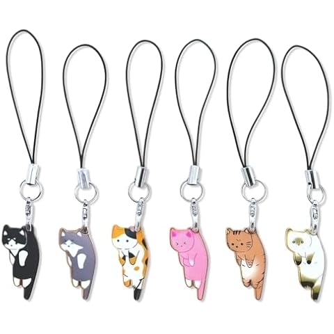 Sopopal 6 Pcs Cat Phone Charm Cover