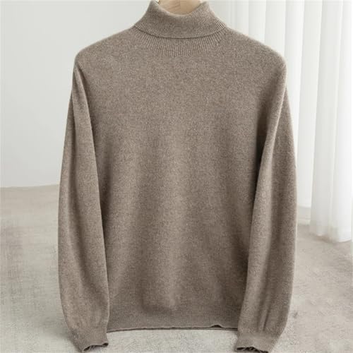 Men’S Wool Turtleneck Pullover Sweater Casual Long Sleeve Warm Knit Jumper Tops3