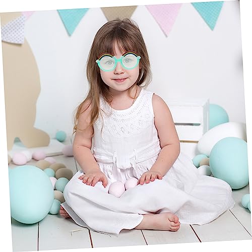 2pcs Rainbow Cartoon Round Frame Sunglasses for Kids Stylish Outdoor Shades UV Protection Eyewear for Boys and Girls4